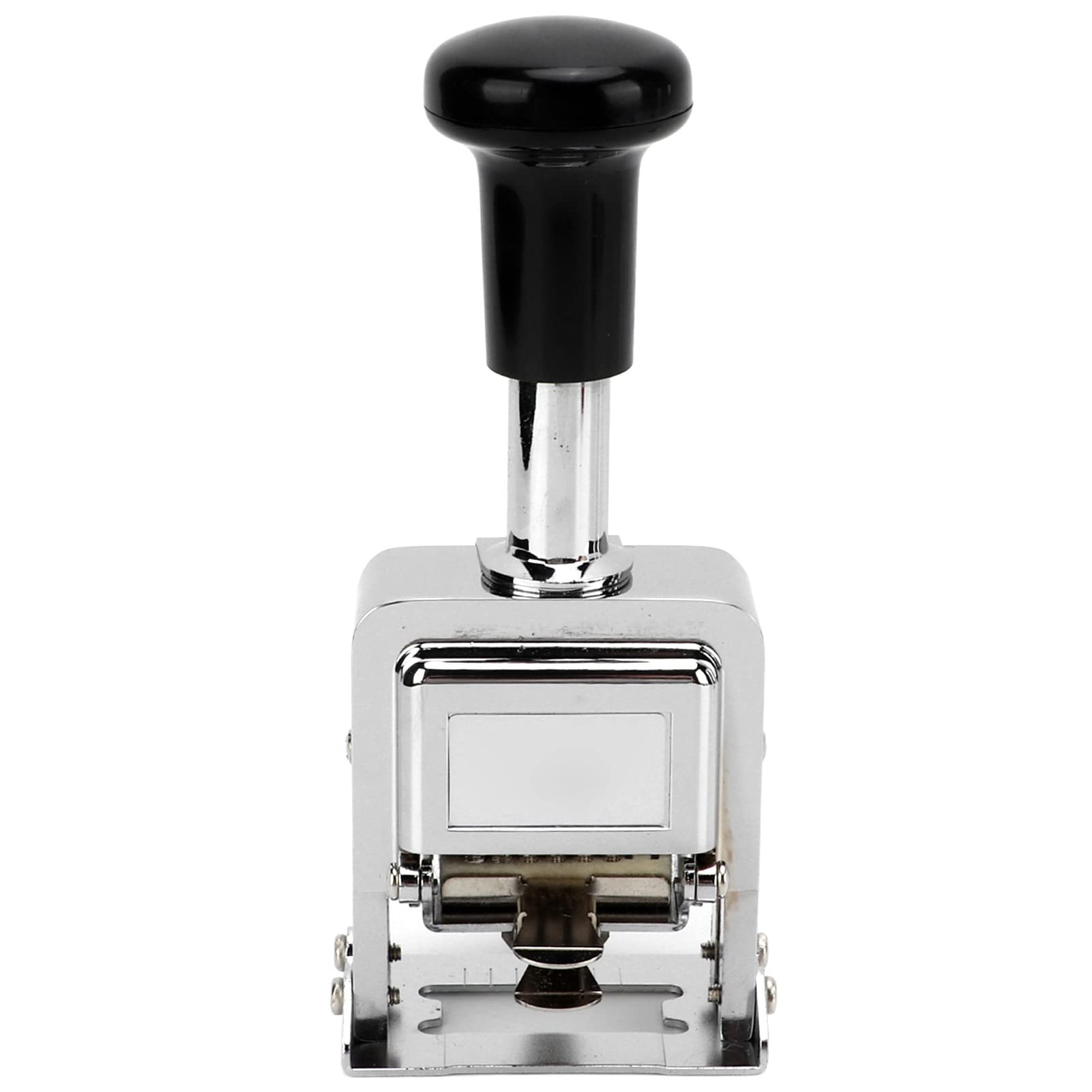 Alomejor Number Stamp with Zinc Alloy Housing, 6 Digits | Materiale durevole, Maniglia comoda, Codici chiari, Ritorno automatico dell\'inchiostro, Ideale per il settore bancario