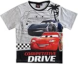 Top aktuelles Design Cars Disney 3 T-Shirt Kurz Lightning McQueen Jungen (Grau, 128)