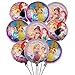 Babioms 9Pcs Pallone Foil, Principesse Palloncino, Biancaneve Principessa Cinderella Principesse, Feste di Compleanno per Bambine