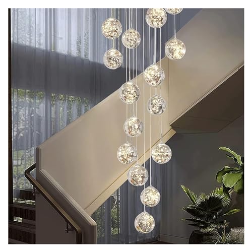 Lampe d'escalier à suspension réglable pour hall d'entrée