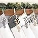 Personalized Stockings Name Tags | Wooden Tags Name for Christmas Stockings | Custom Cutout Name Letters for Christmas Stockings | Lightweight, Sturdy Wooden Tags for Holiday Mantel Décor