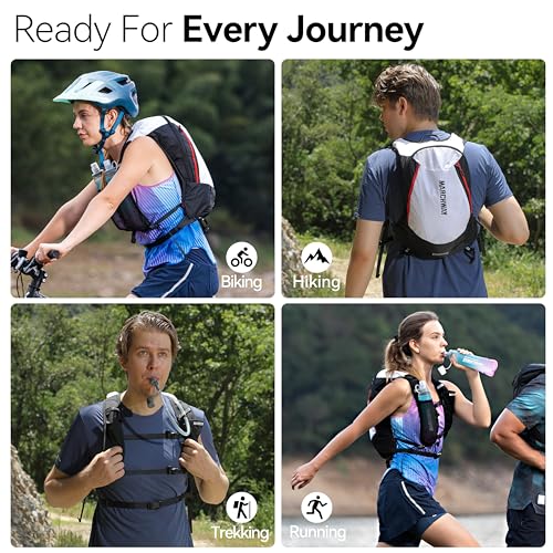 MARCHWAY Ultralight Hydration Backpack with 3L TPU Water Bladder, Sleek High-Capacity Day Pack for Cycling, Hiking, Running, Backpacking, Travel - Image 3