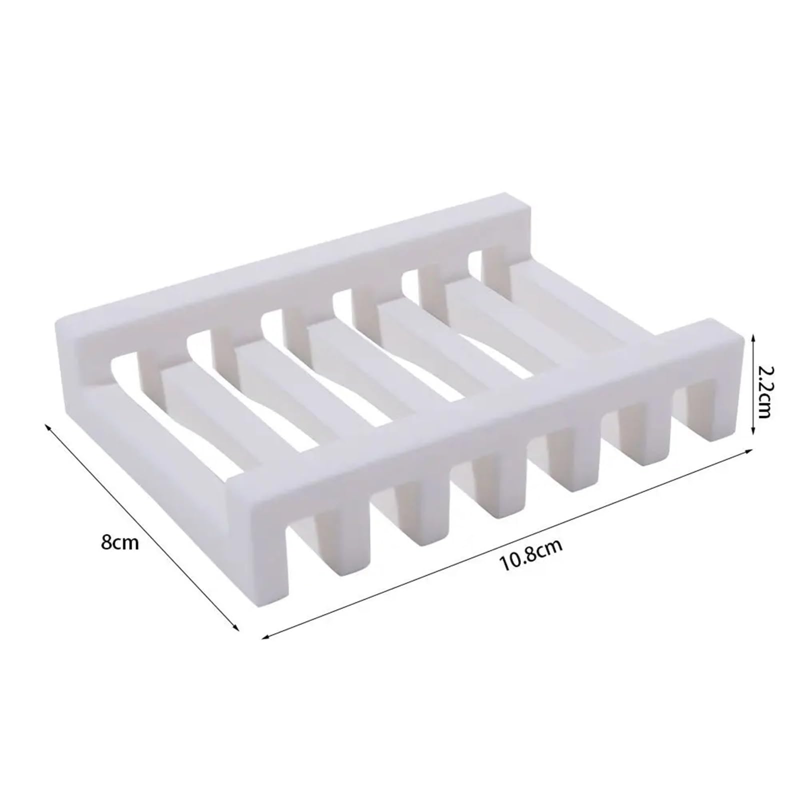 Jabonera Antideslizante, 3 udsMultiSiliconeBoxFlexHolderSoapSaverNonslip.HollowDesignBarDishBathroomSoap(Mixed Color)