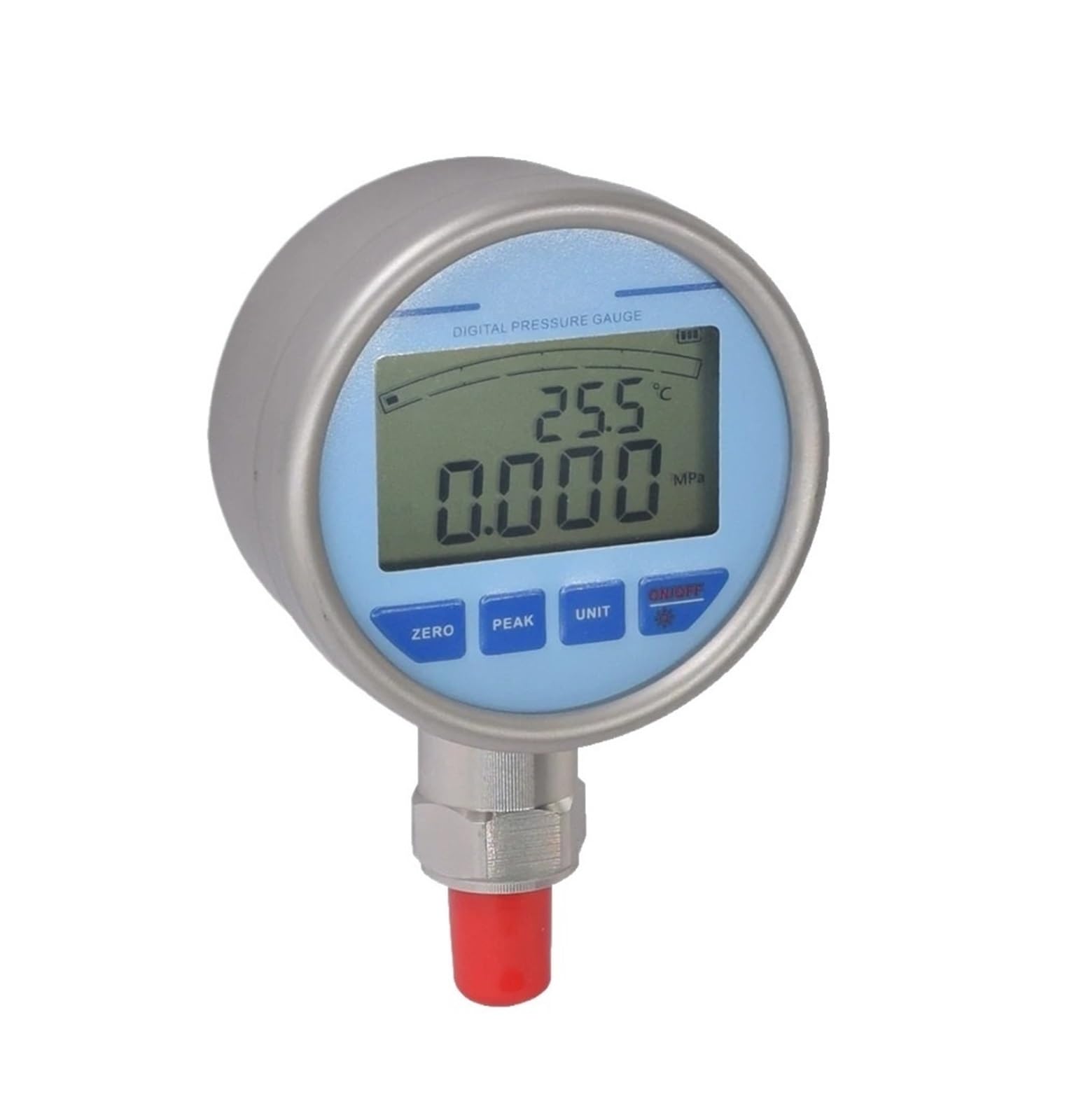Druckmessgerät Manometer 600bar 60MPa 0,5%FS 4-stellige Anzeige Edelstahl