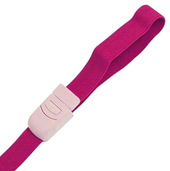 Tourniquet with Buckle Quick and Slow Release Emergency Tourniquets Elastic Adjustable Home Outdoor, Medical, Nurses 1, Pink