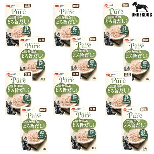 【12袋】【鶏&かつお・国産昆布だし入り】コンボ ピュア キャット パウチ 着色料・香料・発色剤無添加 アソート 猫用おやつ 水分補給 PURE