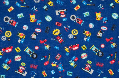 Cosmo textile Boys Gauze ap41403 about 110 cm Width x 1 m Cut Col. 2d miniatura 1