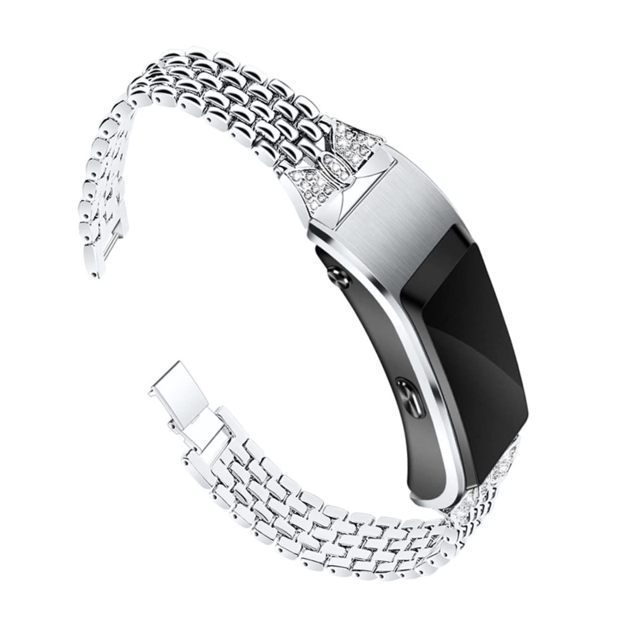 jojofuny 2 Pezzi Di Ricambio Per Cinturino Con Strass Cinturino Per Smartwatch Per Acciaio Inossidabile