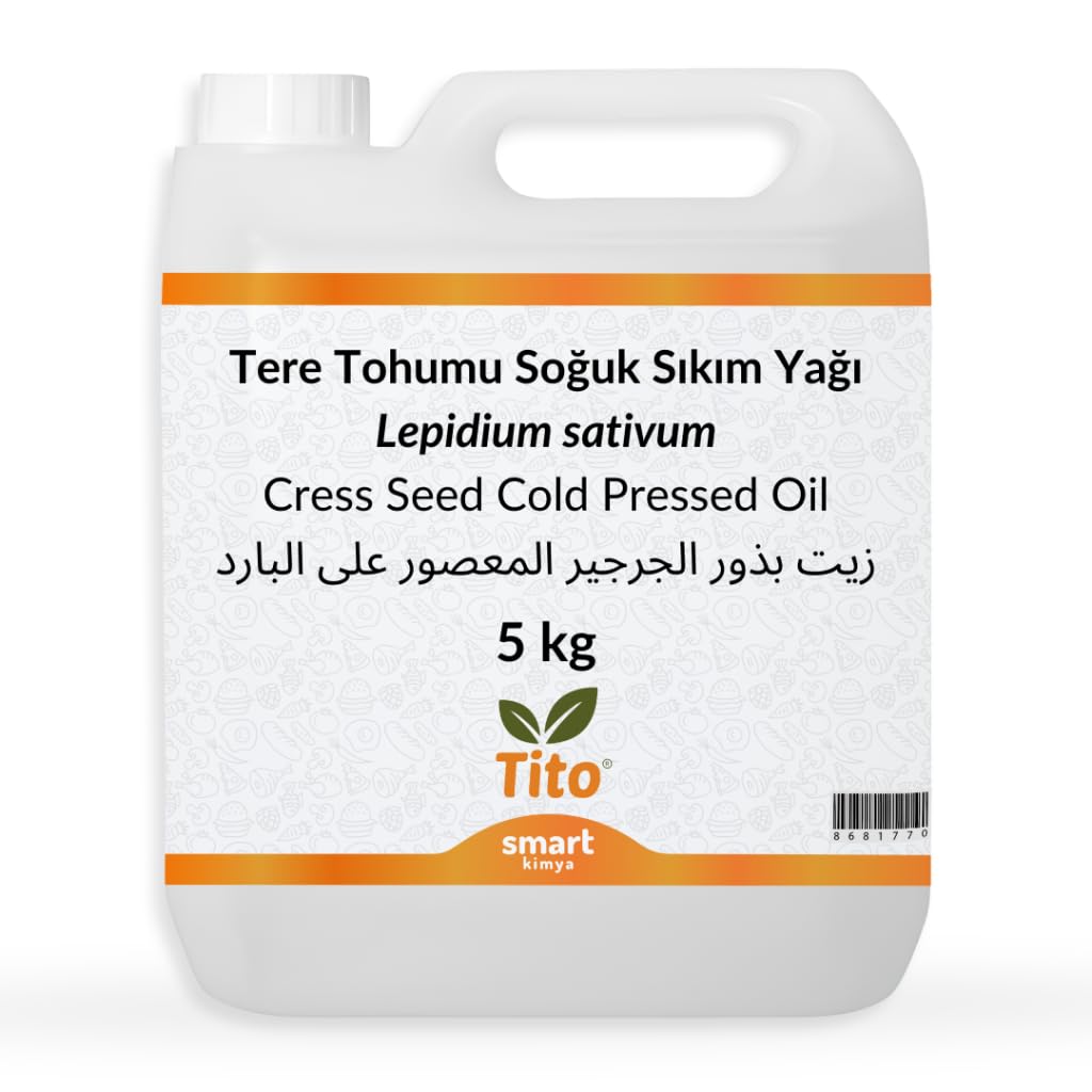 Tito Tere Tohumu Soğuk Sıkım Yağı Lepidium sativum 5 kg