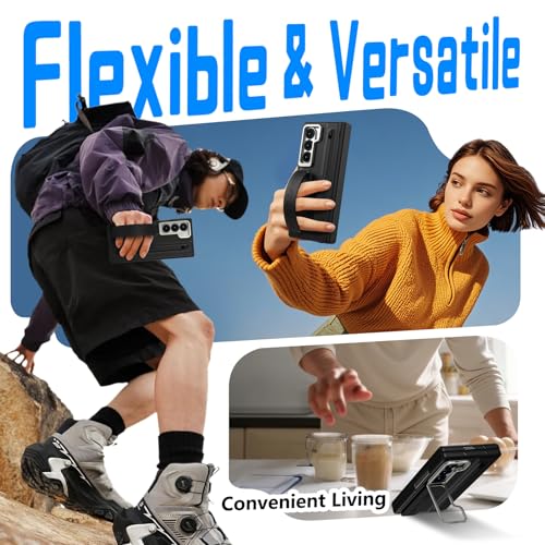 Coque avec béquille et emplacement S Pen pour Galaxy Z Fold5 gris - 5