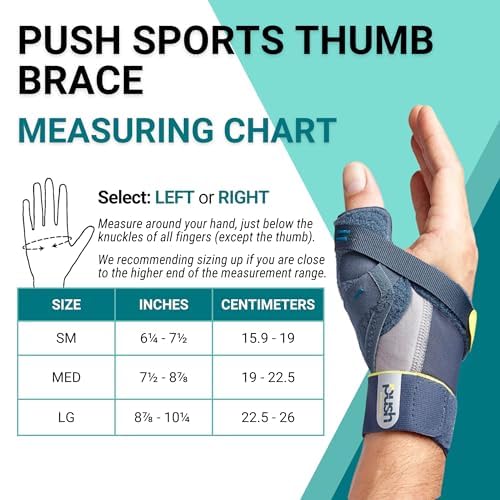 Push Sports Bandage pour pouce pour skieur, saut du pouce ou instabilité du MCP-1 – vue 7