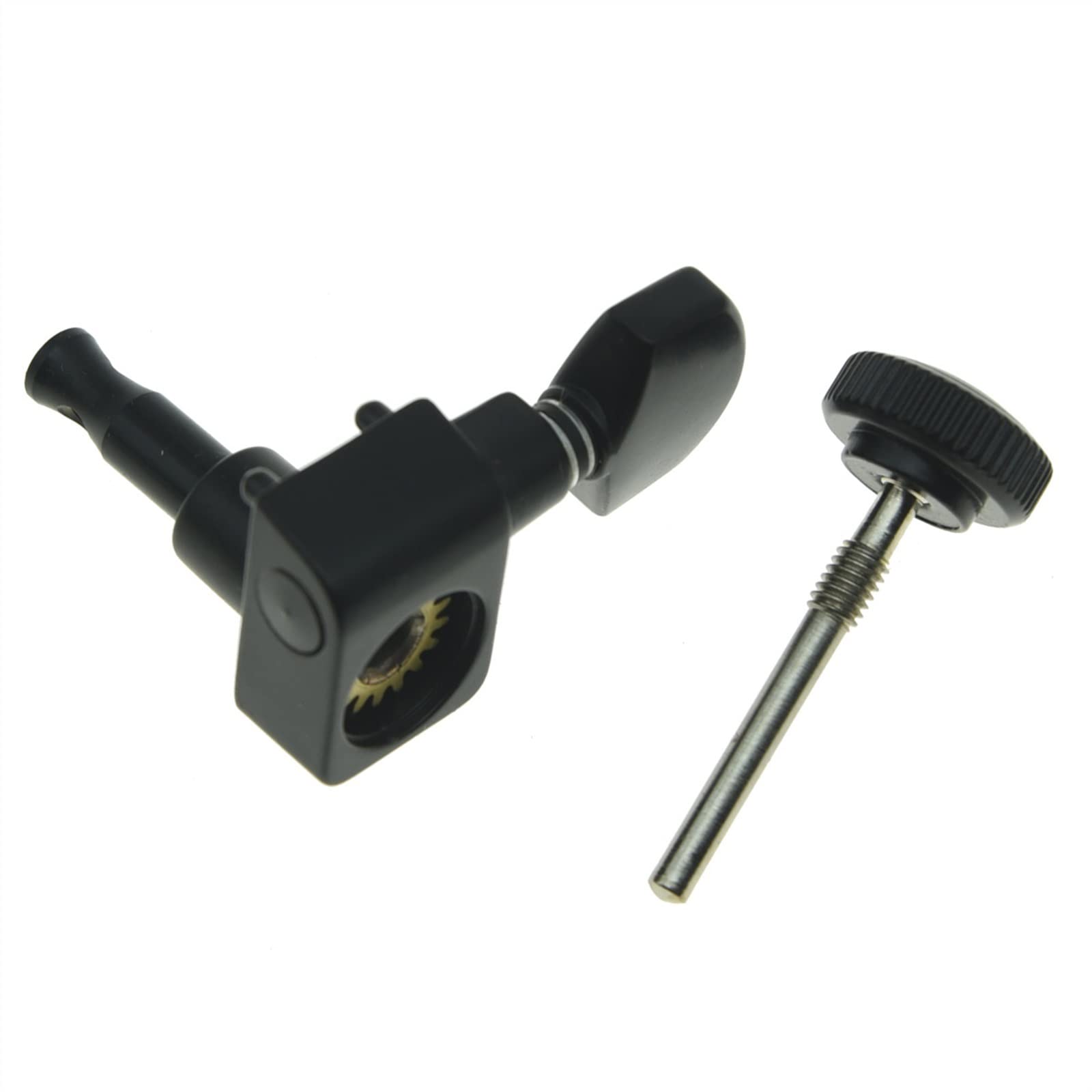 Kołki do Gitary Czarny 6 Inline 2 Pin Blokowanie Kluczy Do Strojenia Kołki Tunery Pasuje Do For ST Do Gitar Elektrycznych For For TL