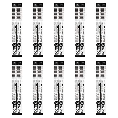 Stylo bille Zebra K-0.7mm noir recharge encre huile écriture japonaise
