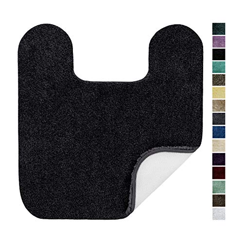 Maples Rugs ColorSoft Non Slip Washable & Quick Dry Contour Toilet Rugs [Made