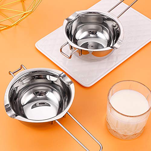 Chocolate Melting Pot - 1000Ml Double Boiler With Heat Resistant Handle, Stainless Steel Double Boiler Pot Set, Double Boilers For Stove Top Can Melt Chocolate, Butter, Candy And Candle #TOP6
