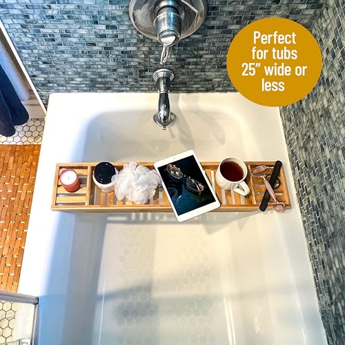 Mind Reader BATHCAD-BRN Bathtub Tray, Shower Organizer thumb #1