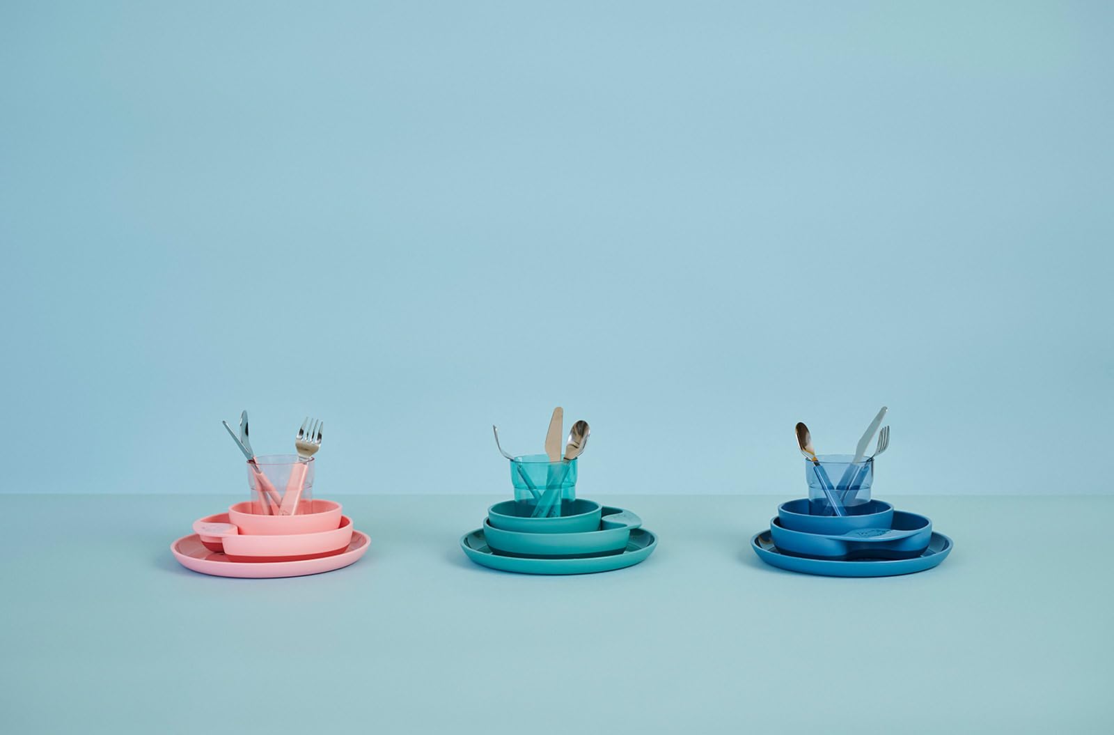 Mepal Mio Lot de 3 verres pour enfants à partir de 9 mois, passent au lave-vaisselle, 250 ml, motifs fleurs et papillons