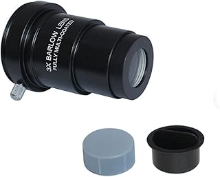 Astronomical Refracting Telescope 1.25 Inch 3×Barlow Mirror Single-chip Extender, Astronomical Telescope Accessories to Observe Moon and Planet
