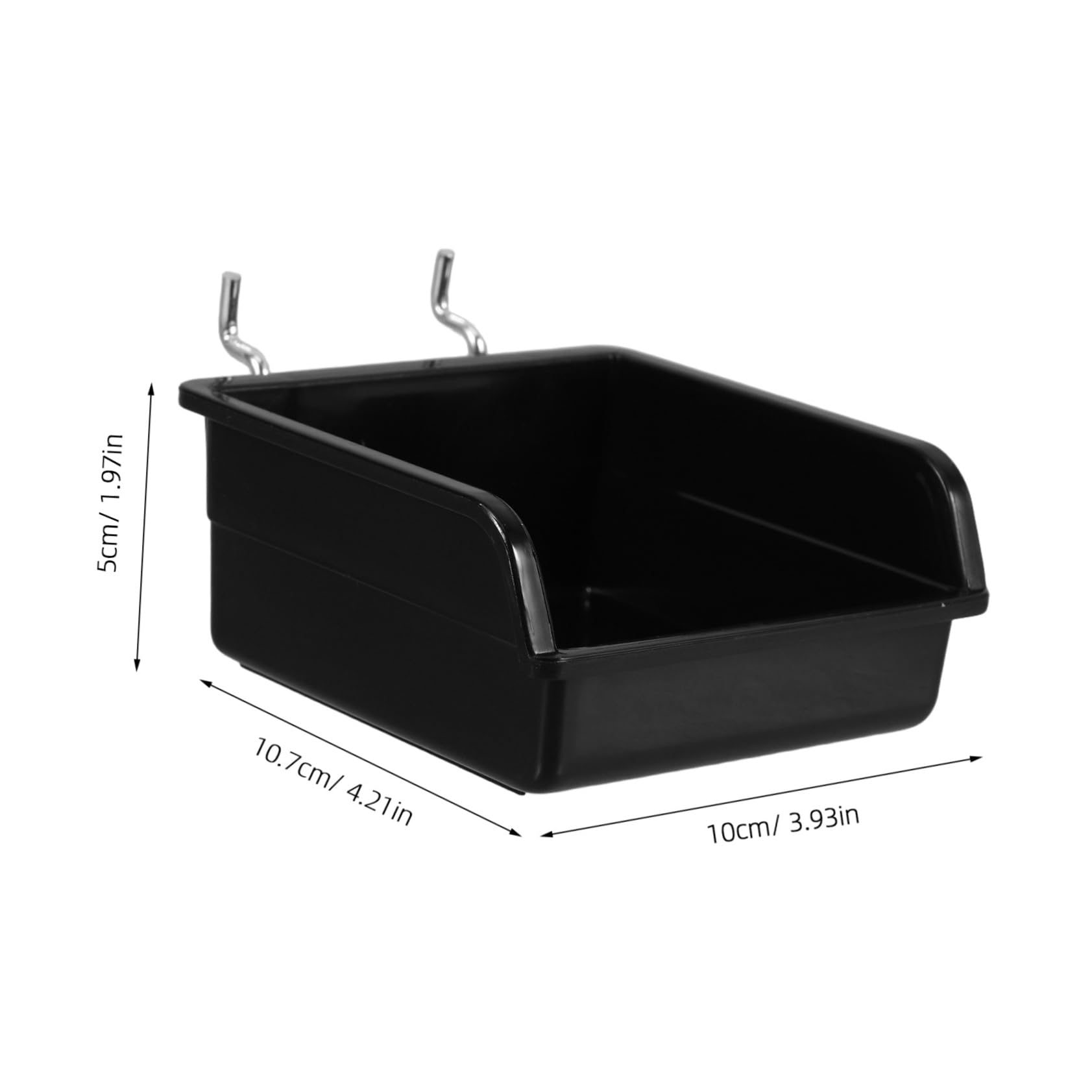 DOITOOL Office Pegboard Wall Organizer 3pcs Small Parts Bins Portable Garage Storage Bins Antistatic Design