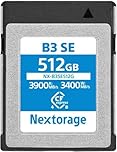 Nextorage CFexpress 4.0 Type B 512Go, Carte mémoire Japonaise CF Express TypeB Card 512GB, Accessoires Photo et caméscopes pour appareils Photo Sony/Nikon/Canon/Fujifilm, B3SE NX-B3SE512G