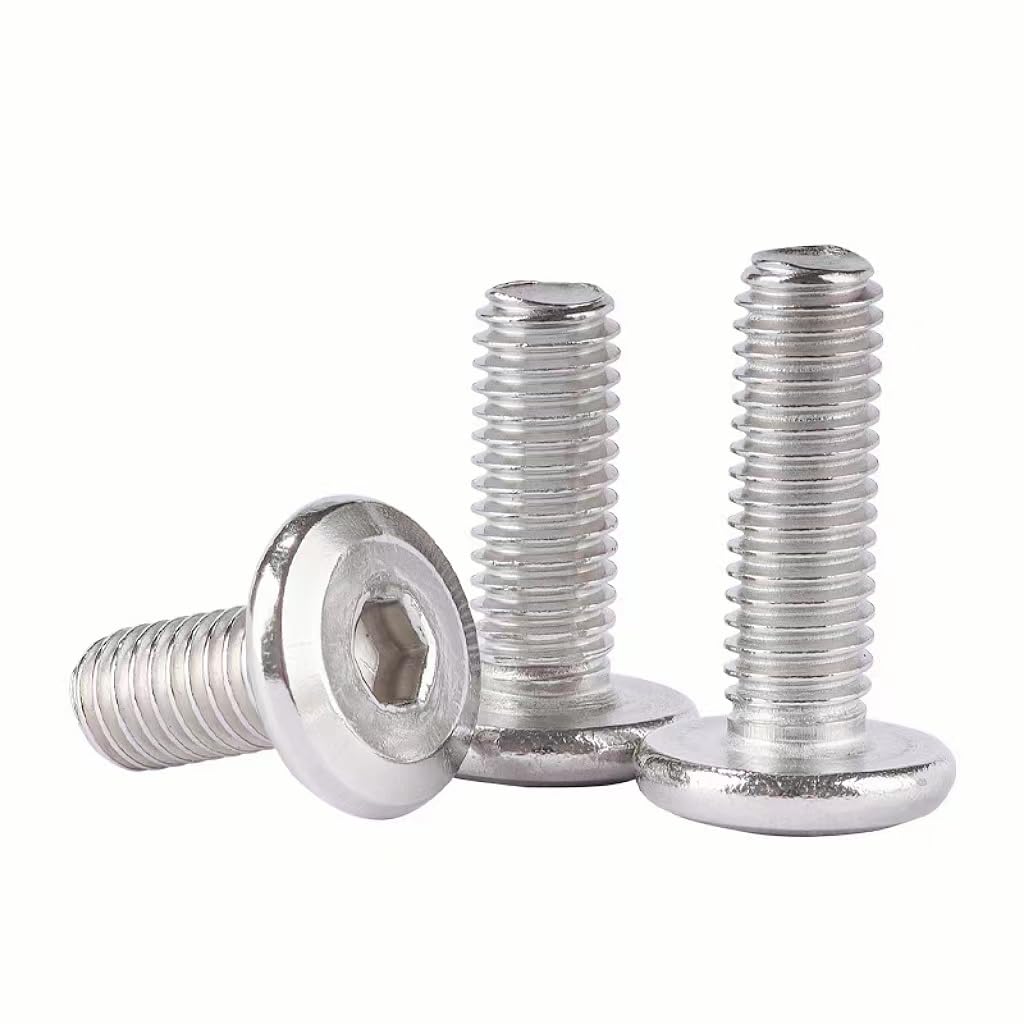 M8-1.25x12mm Flat Head Socket Head Screw Furniture Bolts Countersunk Connector Screws, Stainless Steel 18-8 (304), for Repairing Furniture, Carpentry