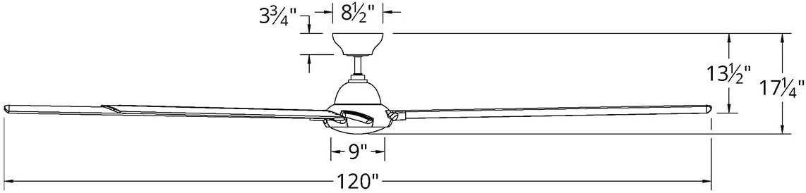 Modern Forms Hydra Smart Ceiling Fan Dimensions
