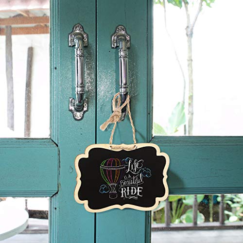 Mini pizarras de madera colgantes ideales para personalizar eventos y mesas de dulces 6