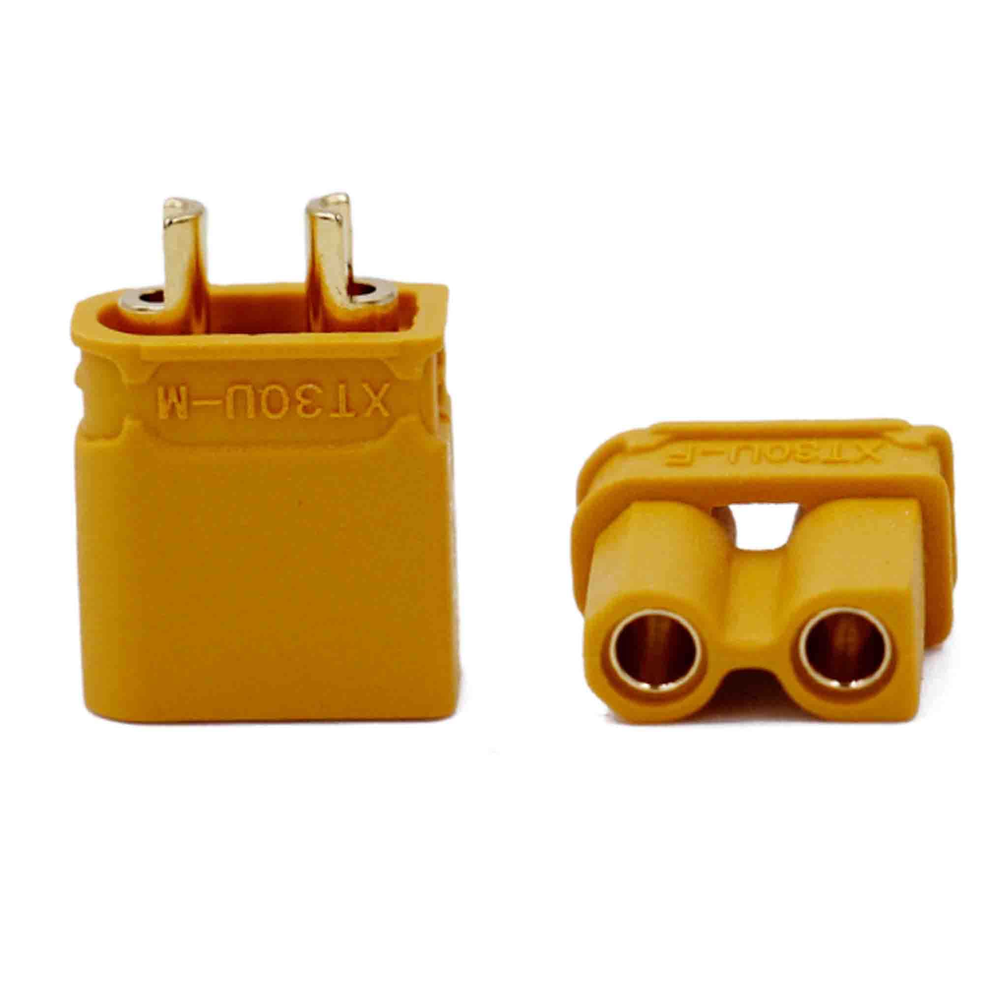 Reland Sun5pair XT30U XT30PW XT30UPB XT30UL XT30G Male Female Plug (XT30U-yellow)