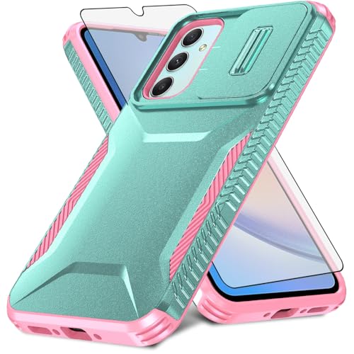 Coque Samsung A34 5G avec cache caméra coulissant et verre trempé fin