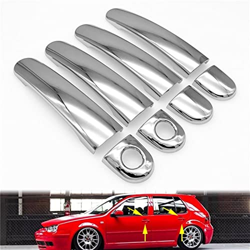 Poignée de porte extérieure chrome pour Golf 4 Jetta MK4 Passat B5 ABS - 3