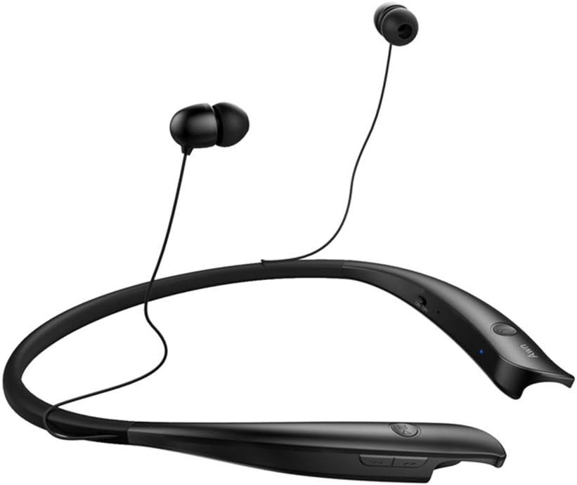 AWN Wireless Neckband Headphones Bluetooth 4.1 Headset Sport Earphones In Ear Noise Cancelling Sweatproof Earbuds for IOS & Android Phones