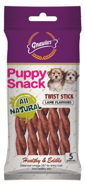 Gnawlers Puppy Snack, Healthy & Edible, Balanced Omega 3&6 for Shiny Coat & Healthy Skin, Pettide Bone - Calcium, 6 Pieces, 40gm, Pack of 24 Sold by DogsNCats (B08X2SN18H) Amazon Price History, Amazon Price Tracker