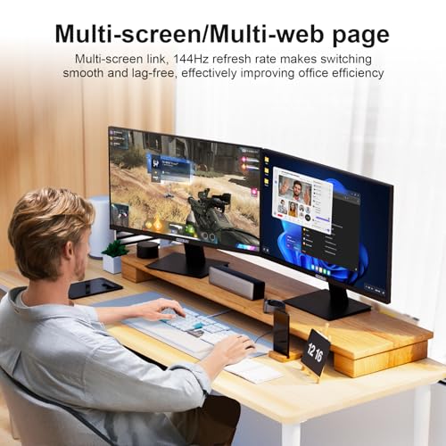 24 Inch Computer Monitor, PC Gaming Monitors 144Hz, 5ms, FHD 1080p, Eye-Care Screen, Lowblue, 99% sRGB, VESA 75x75mm, HDMI 2.0 & DP 1.2 - Image 3