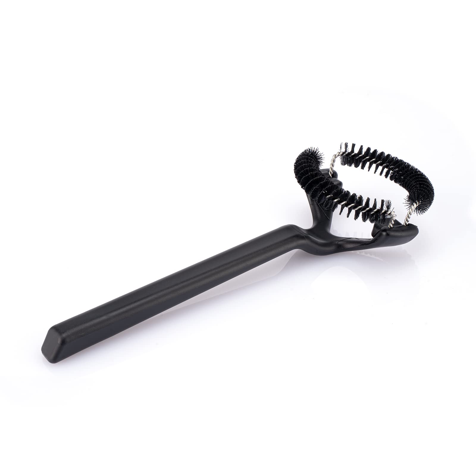 Silicone Espresso Machine Cleaning Brush - 360° Design For 58mm Group Heads, 8.46" Long Handle, Professional Cleaner
