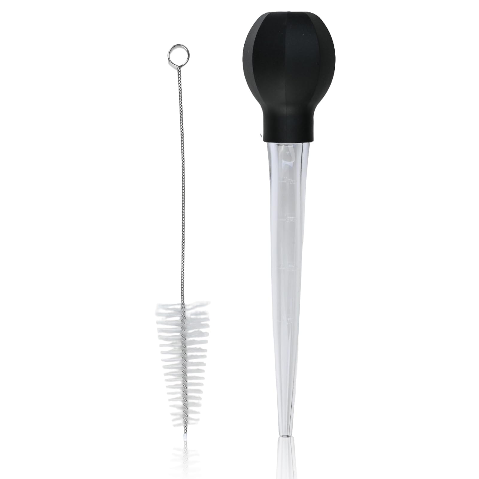 2 Pcs Turkey Baster Large, Baster for Cooking, Meat Injector with Cleaning Brush, Long Turkey Baster for Marinating and Oiling, Heat-Resistant Kitchen Tool for Turkey Beef Pork Fish BBQ Roasting
