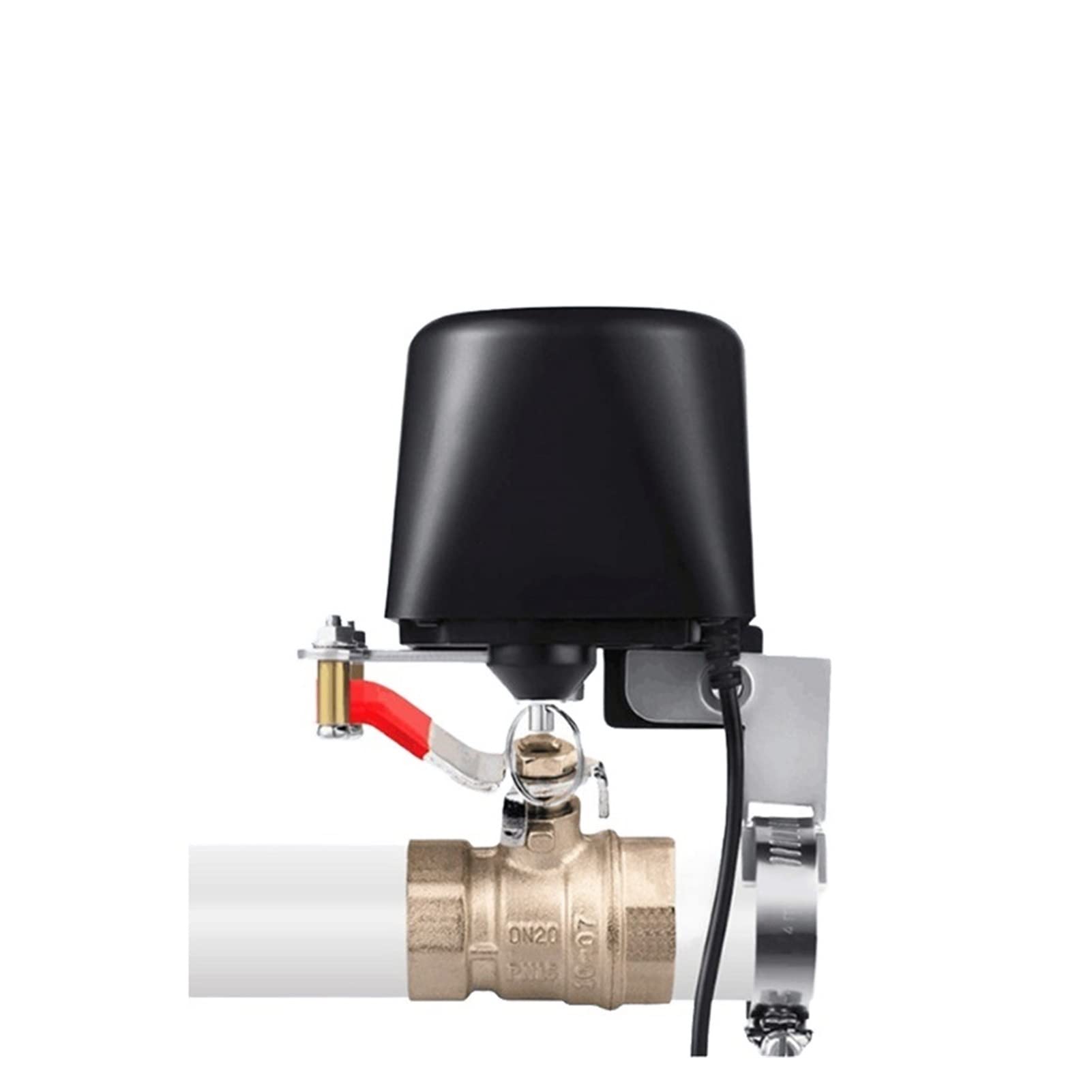 Smart Water Valve Spegnimento Smart WiFi Valvola dell'acqua Valvola del gas Spegnimento Garden Smart Rubinetto per acqua Irrigazione intelligente Elettrovalvola dell'acqua Telecomando WIFI (Color :
