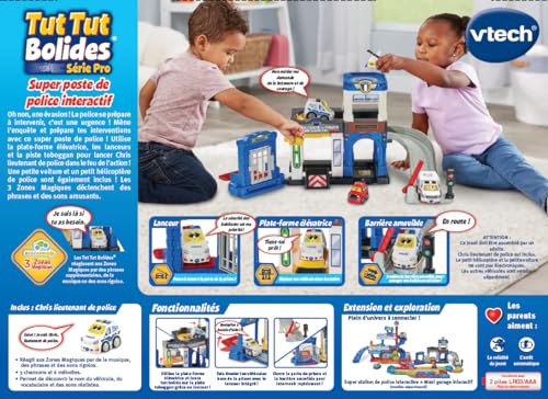 Figurine Tut Tut Bolides Série Pro Super Poste De Police Intéractif Vtech - vue 9