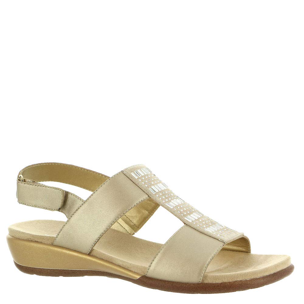Easy Spirit Women's Hazel Wedge Sandal, Gold 710, 8 US