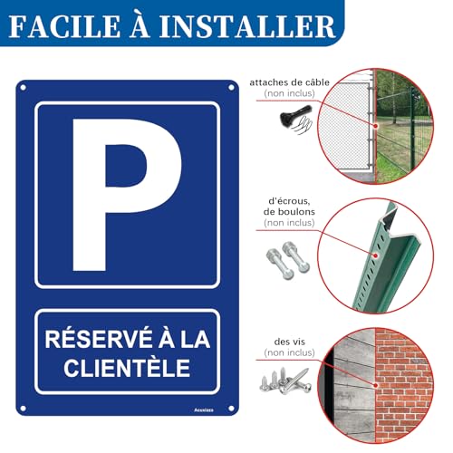 Acuxiaza 2 Pièces Parking Privé Réservé à La Clientèle, 20x30 cm, Aluminium – vue 5