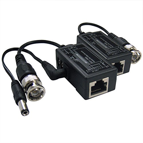 TSLLTS LTA1010 1 Pair Passive Video Balun with Power Connectors