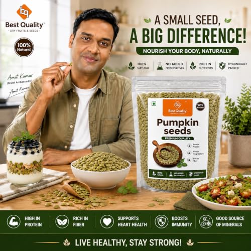 Image of Best Quality Raw Pumpkin Seeds 1kg | Premium Natural Pumpkin Seeds | High Protein, Rich in Fiber & Zinc | Healthy Snack & Daily Nutrition | Unsalted & Unroasted