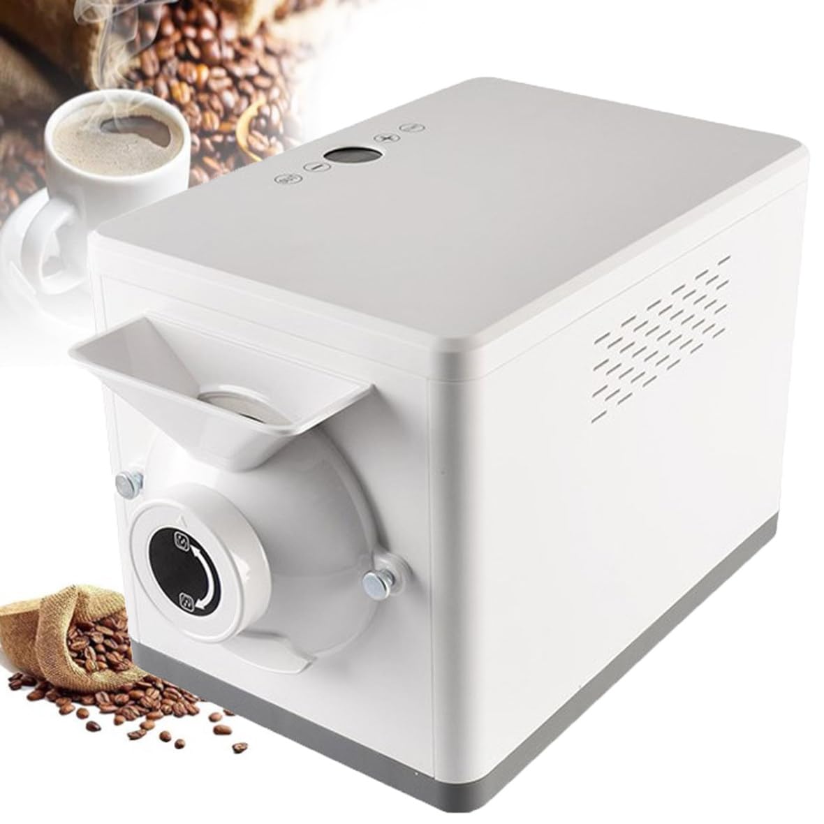 Tostatrice elettrica per caffè da 1500 g, Tostatrice per caffè per uso domestico, Tostatrice elettrica per chicchi di caffè con temperatura regolabile da 0 a 250 ℃, per la cottura dei chicchi