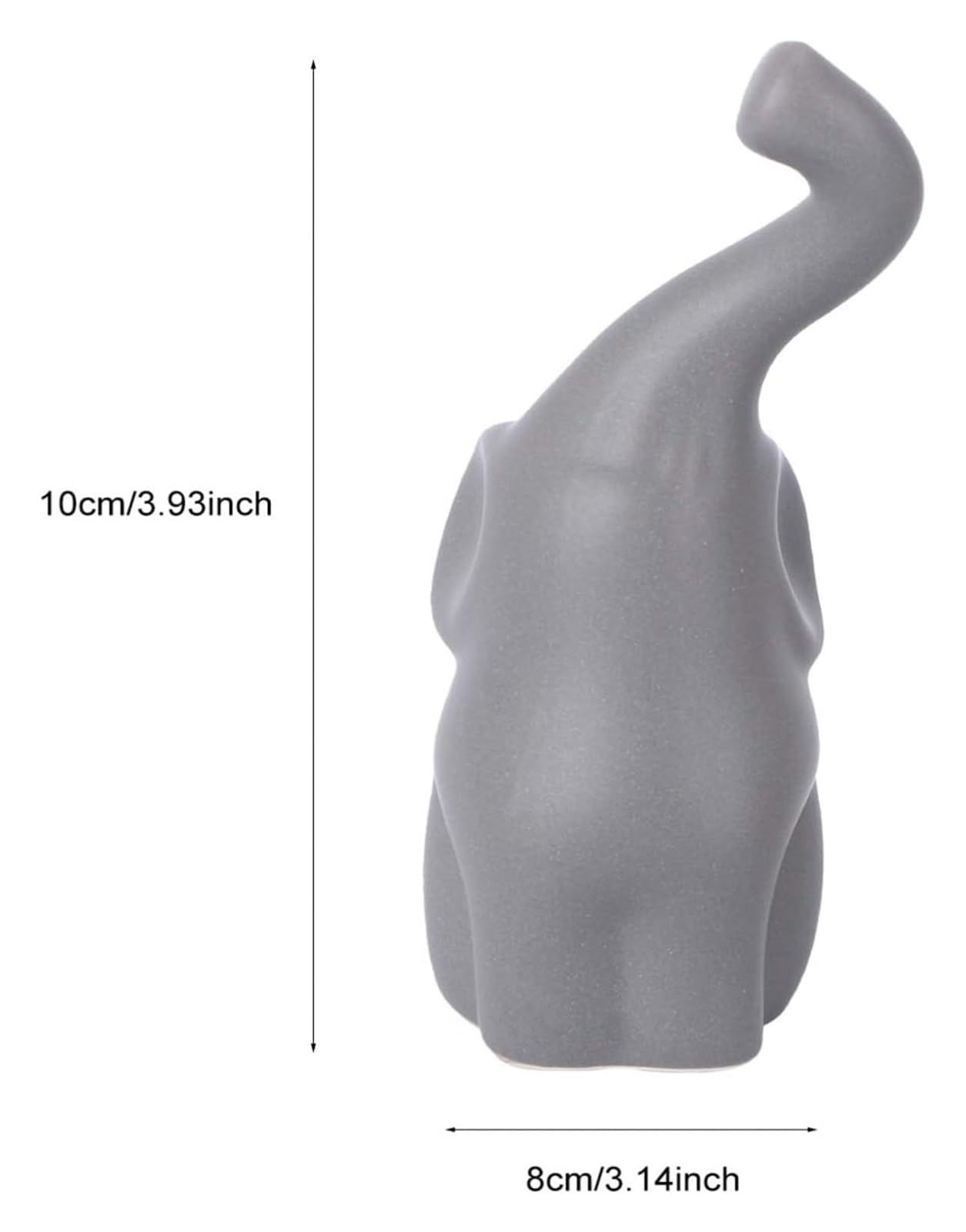 Statua d'arte per regali figurine da collezione ornamento per la casa 2 paia di coppie di elefanti scultura, artigianato delicato ornamento animale ceramica artigianato figurine arte, statuette