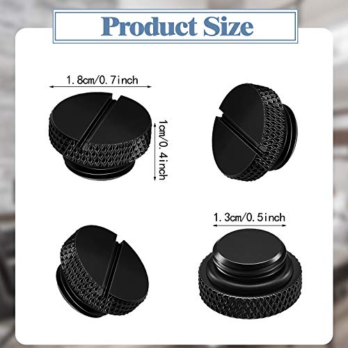 Image of Hotop 10 Pcs Black Water Cooling Plug Fittings with O Ring, G1 /4 Thread