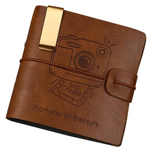 FOSDICK Small Photo Album, Polaroid Photos Albums, Mini Photo Album Book for 8.5x 9.8 Cm Pockets Hold 100 Pictures for Viewing,Weddings, Graduations, Vacations