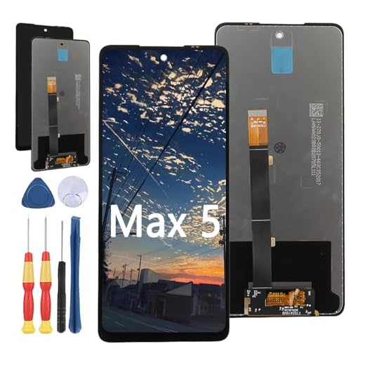 Yuxyiony Ersatzbildschirm für Cubot Max 5 LCD-Display Reparaturbildschirm und Ersatzwerkzeug-Zubehör