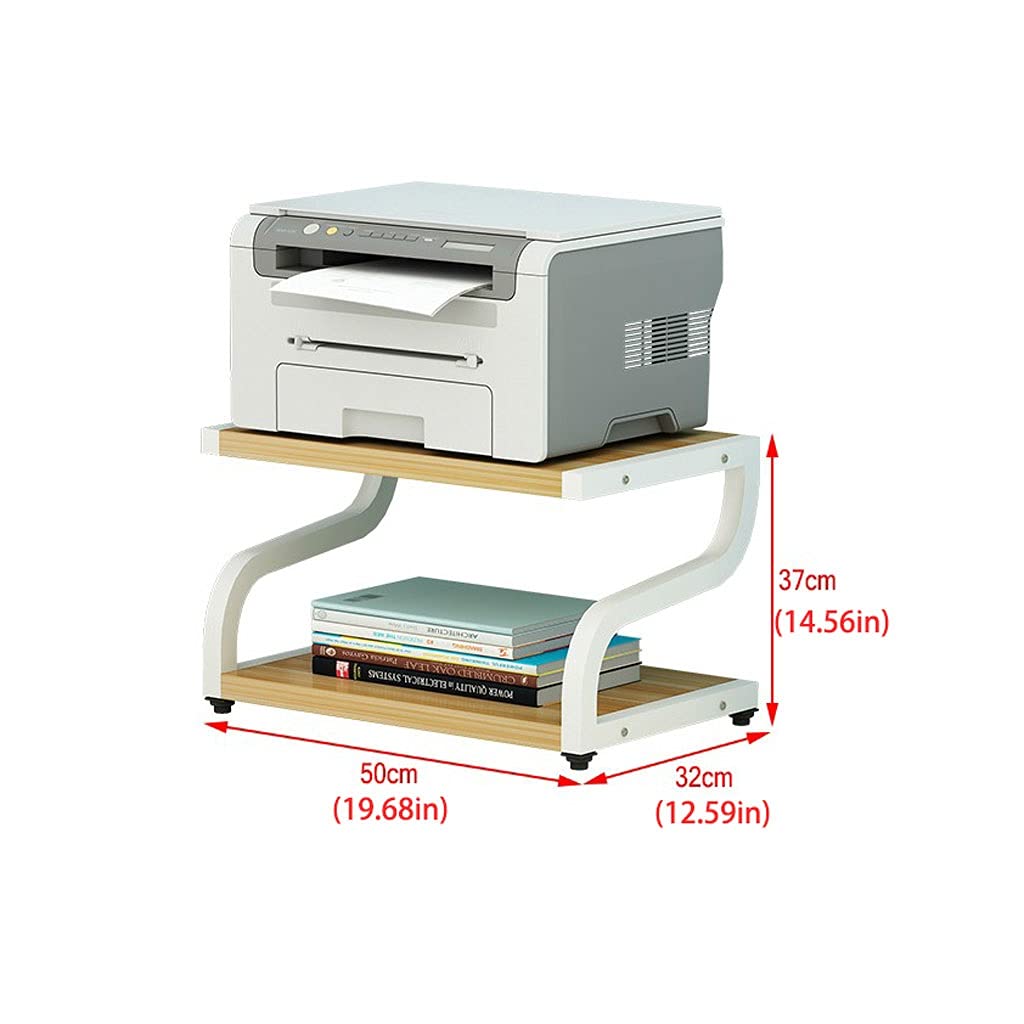 Libreria da tavolo TOMYEUS supporto per stampante desktop copie supporto stampante doppio scaffale portaoggetti scaffali libreria scaffali casa ufficio stoccaggio cucina articoli vari supporto da