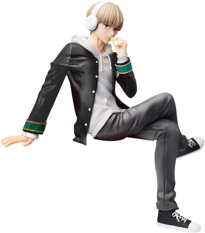 Wind Breaker Figure KAJI REN Figure Statue, 15cm Sitting Pose Anime Action Figure Model Handmade Collectible Desktop Decoration Gifts