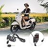 Joyzan E Bike Voltage Display, Ebike Thumb Throttle Accelerator LCD Digital Battery Voltage Speed Control Power Switch with Key Lock for Electric Scooter Electric Bike #1