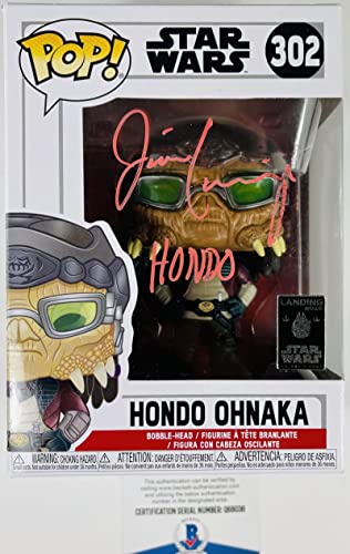 JIM CUMMINGS SIGNED HONDO OHNAKA FUNKO POP 302 GALAXYS EDGE STAR WARS AUTOGRAPH BAS 036